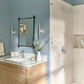 Aluma Chrome one-handle low arc bathroom faucet