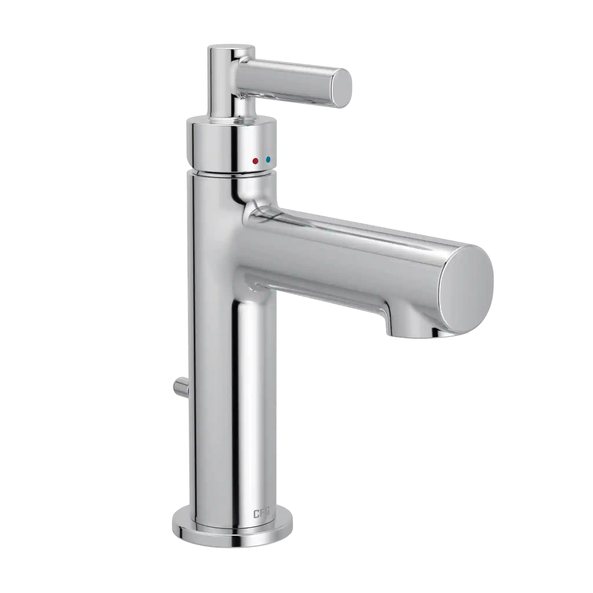 Aluma Chrome one-handle low arc bathroom faucet
