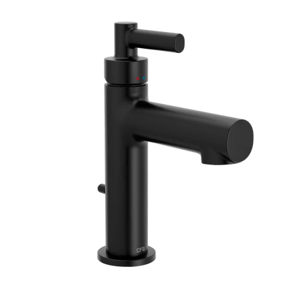 Aluma Matte black one-handle low arc bathroom faucet