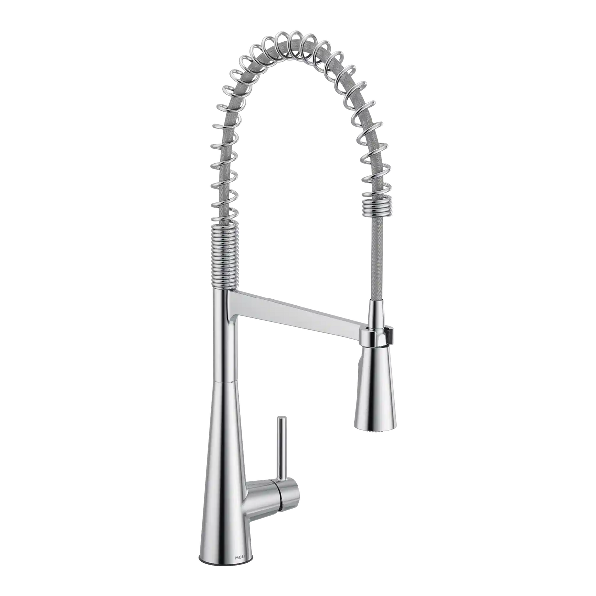 Sleek One-Handle Pre-Rinse Spring Pulldown Kitchen Faucet