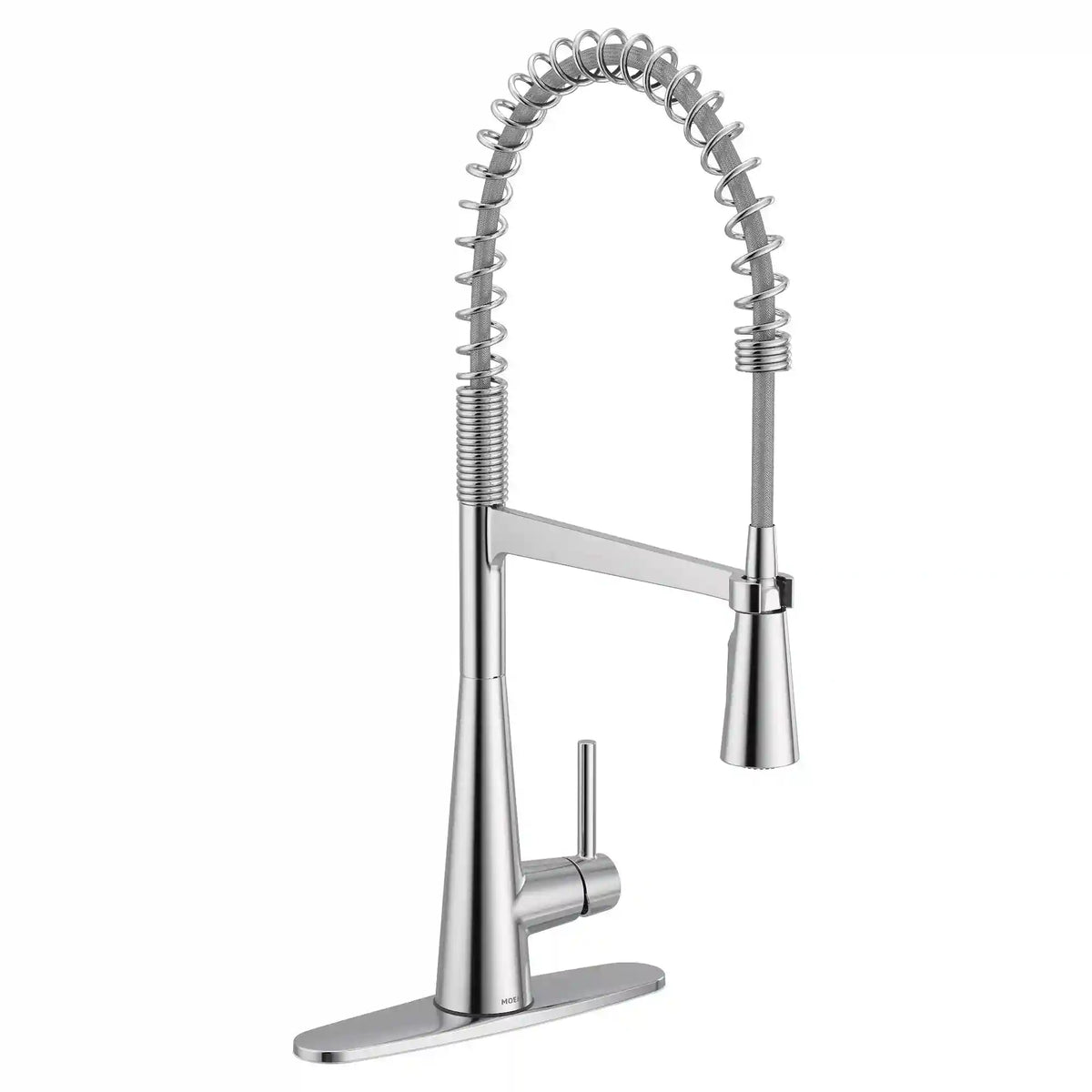 Sleek One-Handle Pre-Rinse Spring Pulldown Kitchen Faucet