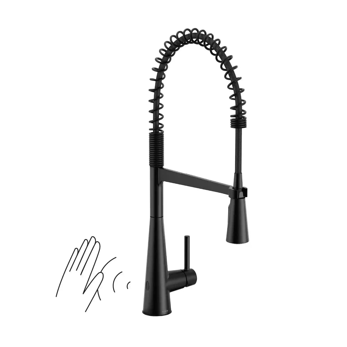 Sleek MotionSense Wave Single Sensor One-Handle Pre-Rinse Spring Pulldown Kitchen Faucet
