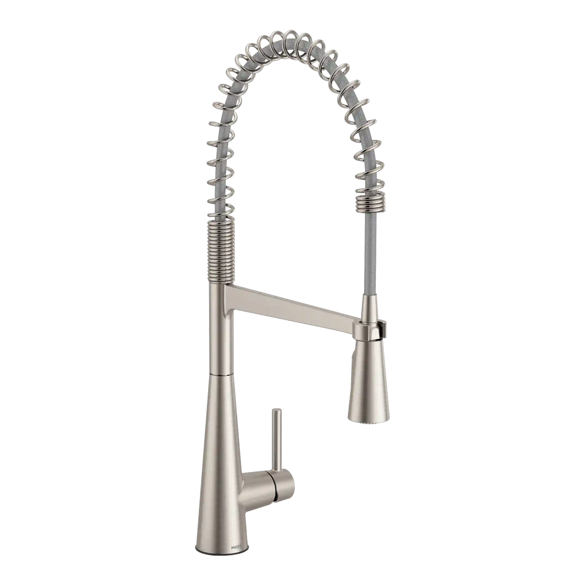 Sleek One-Handle Pre-Rinse Spring Pulldown Kitchen Faucet