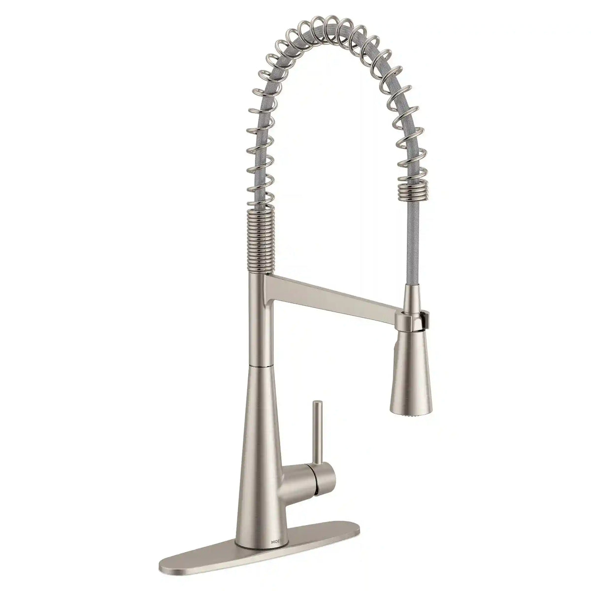 Sleek One-Handle Pre-Rinse Spring Pulldown Kitchen Faucet