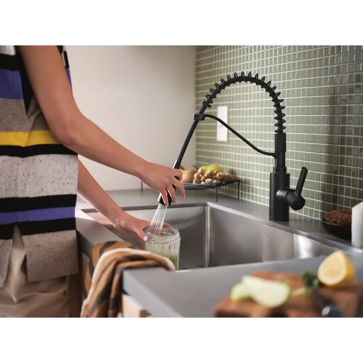 Genta LX One-Handle High Arc Pulldown Kitchen Faucet
