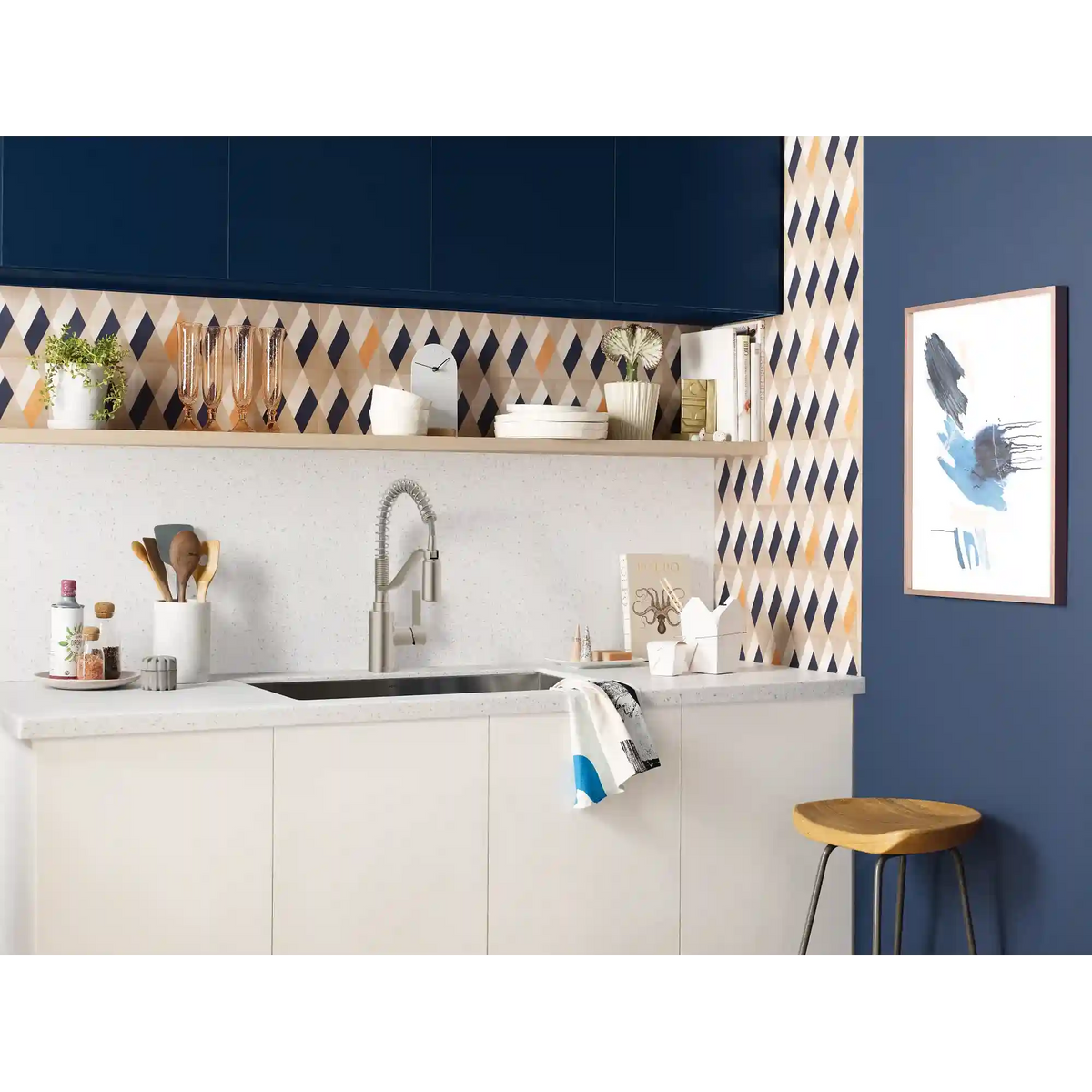 Genta LX One-Handle High Arc Pulldown Kitchen Faucet