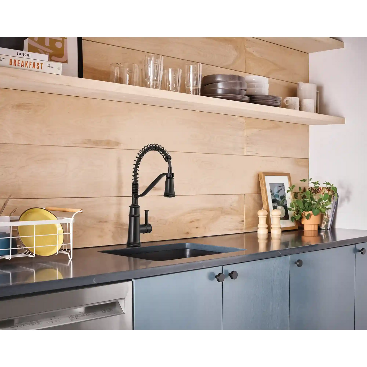 Belfield One-Handle High Arc Pulldown Kitchen Faucet