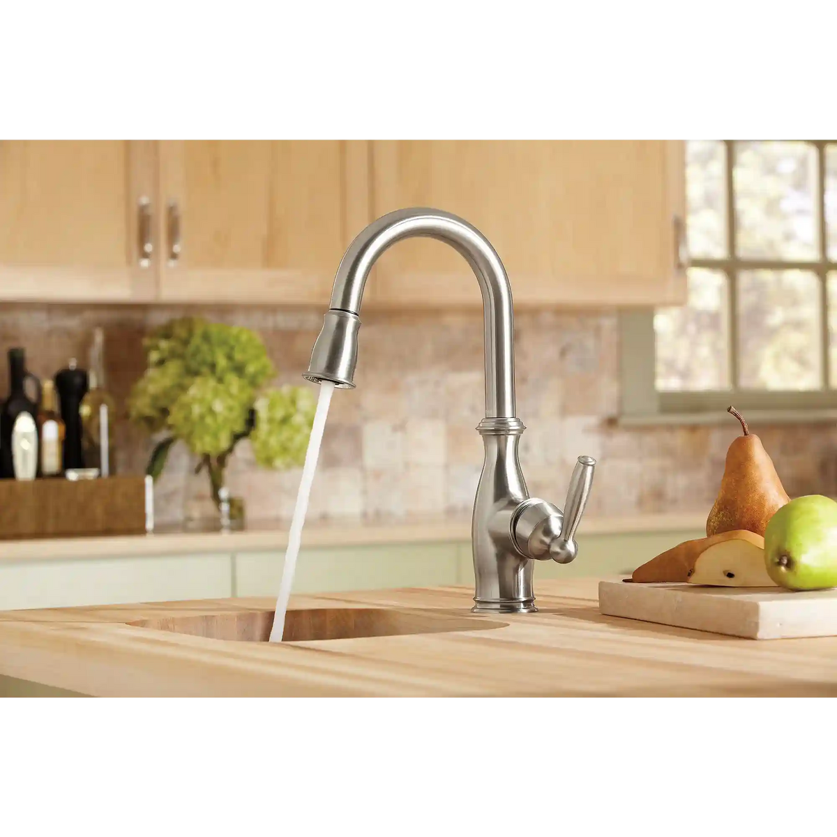 Brantford One-Handle High Arc Pulldown Single Mount Bar Faucet