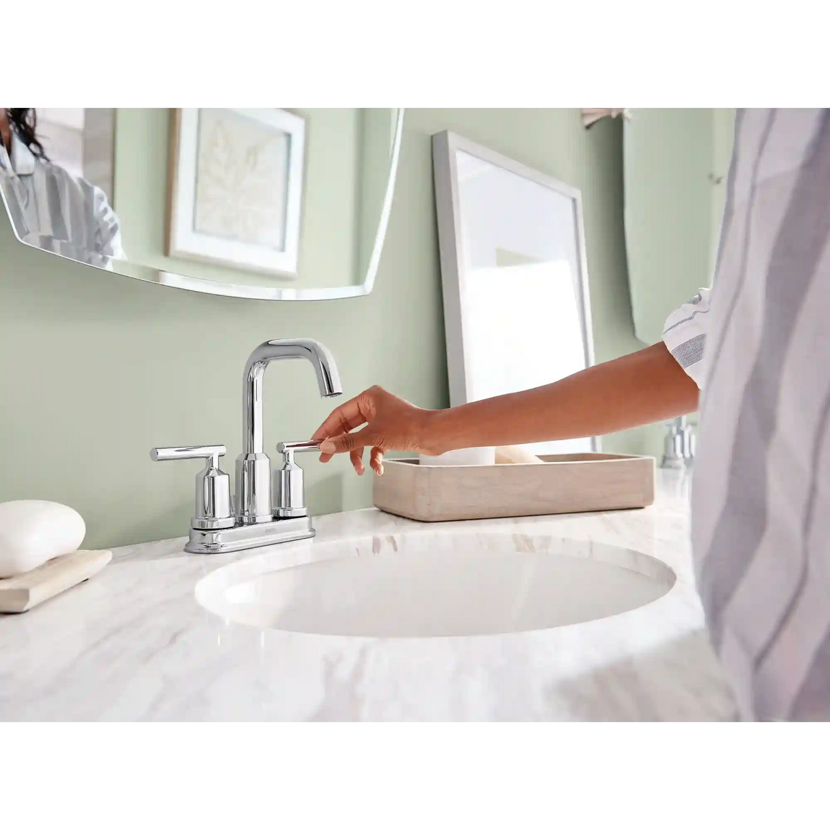Gibson Two-Handle High Arc Bathroom Faucet