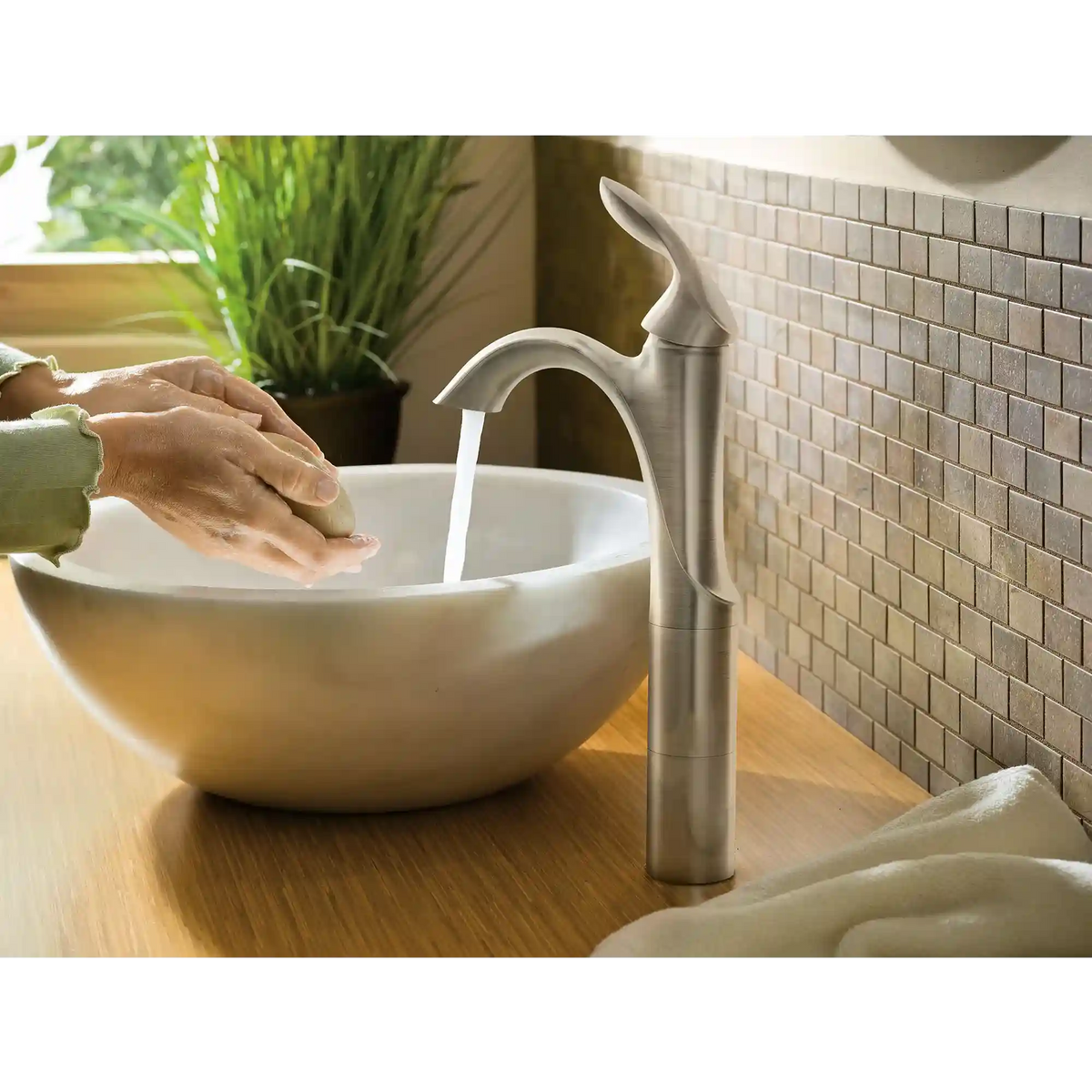 Eva One-Handle High Arc Bathroom Faucet
