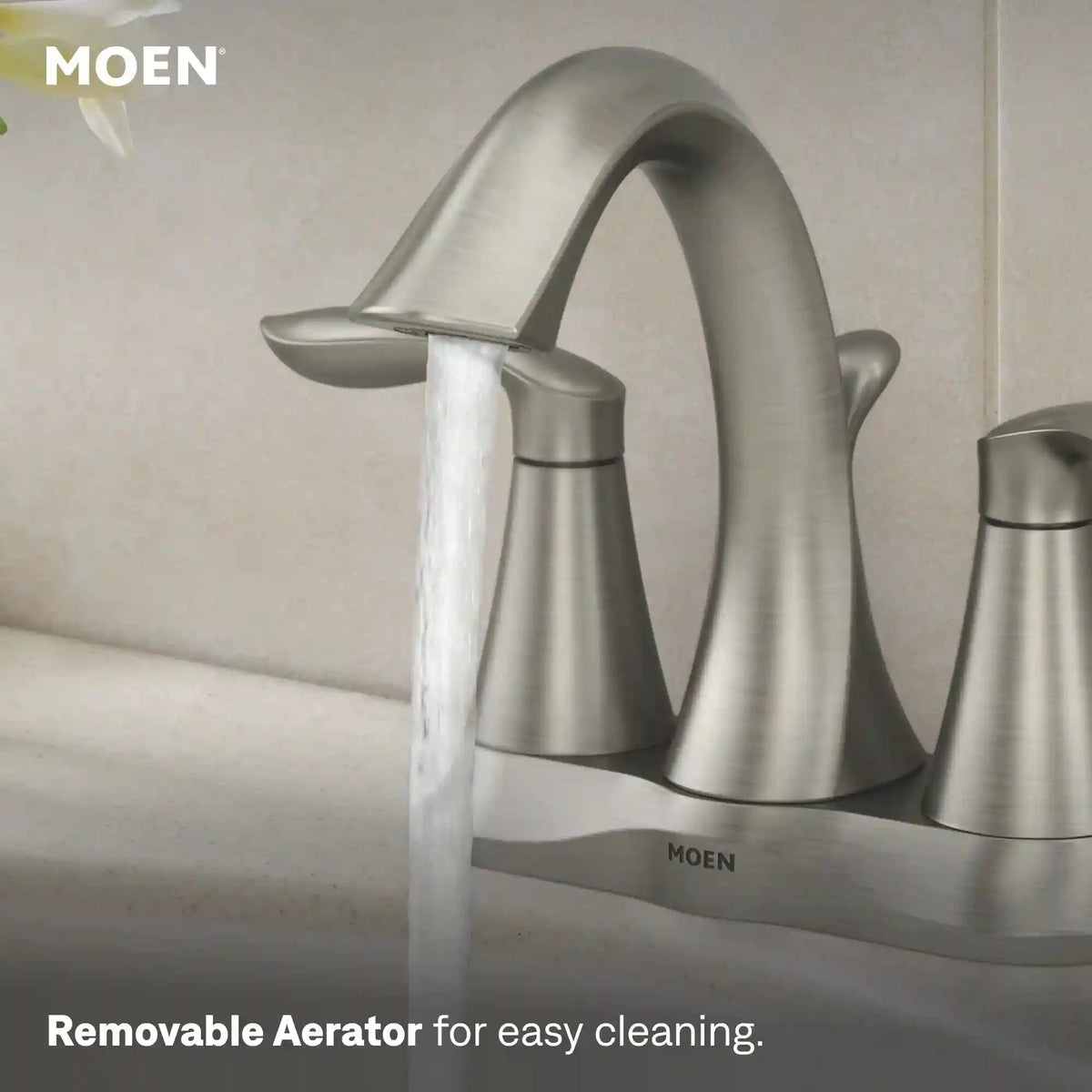 Eva Two-Handle High Arc Bathroom Faucet