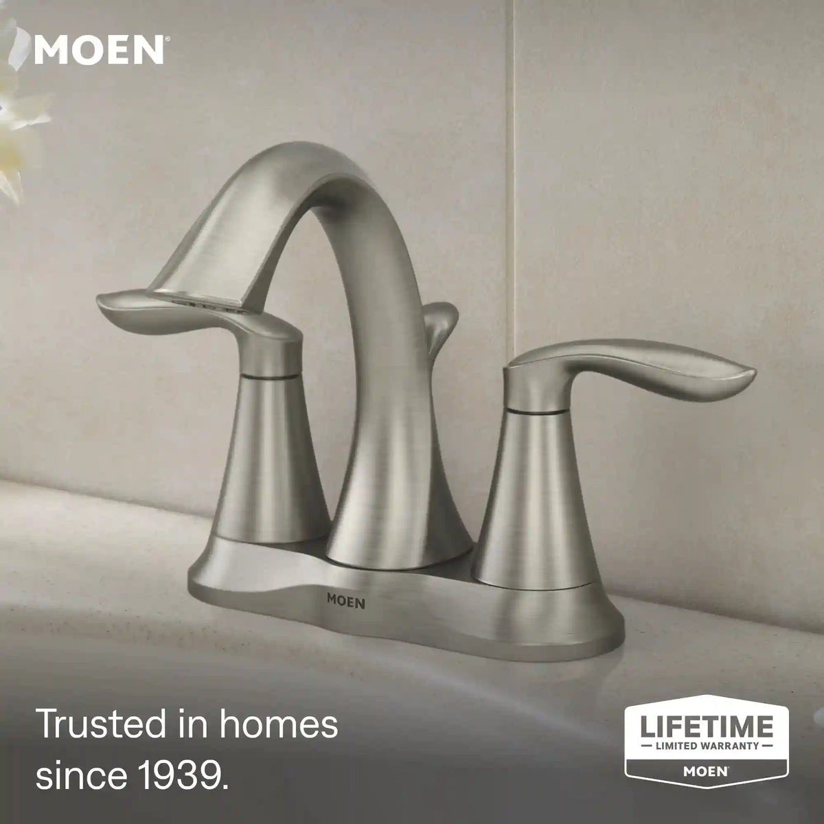 Eva Two-Handle High Arc Bathroom Faucet