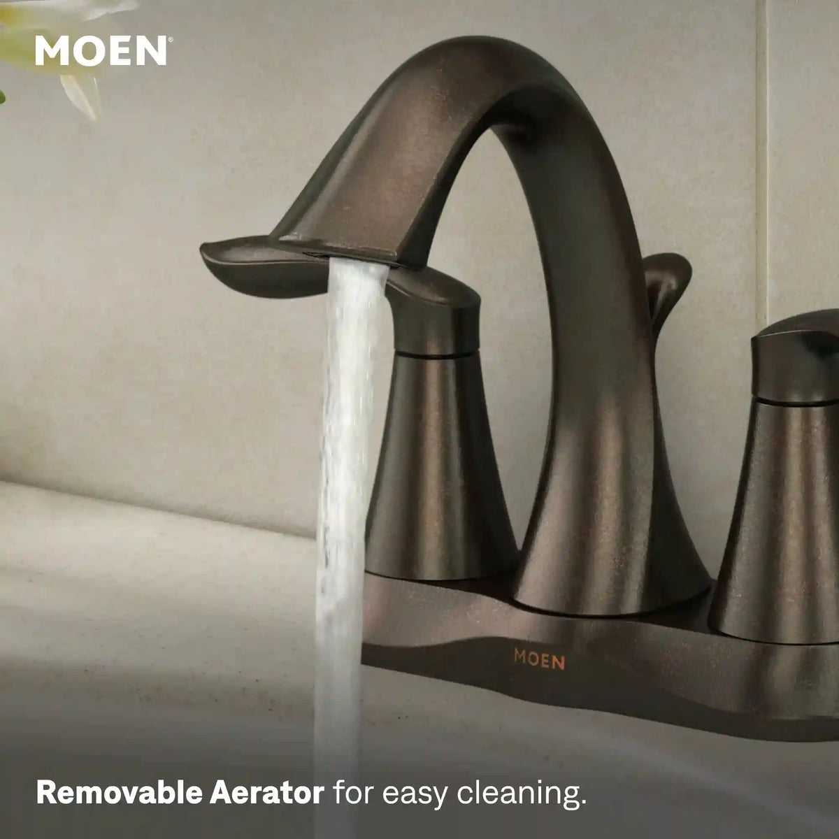 Eva Two-Handle High Arc Bathroom Faucet