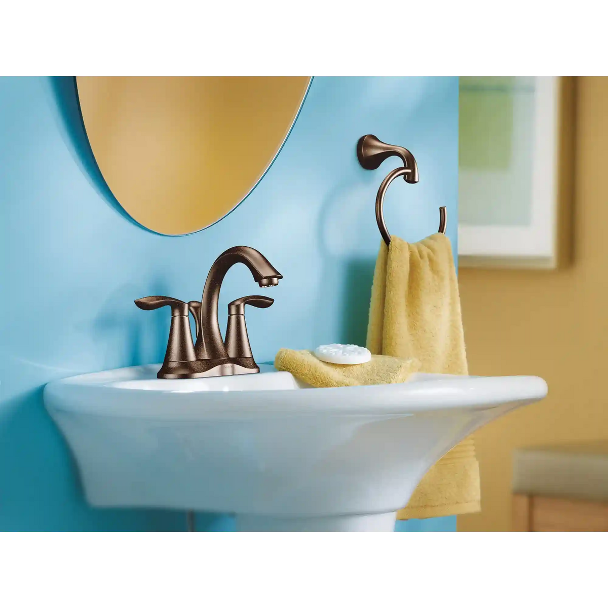 Eva Two-Handle High Arc Bathroom Faucet