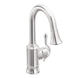 Woodmere One-Handle High Arc Pulldown Bar Faucet
