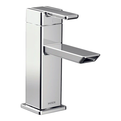 90 Degree One-Handle Low Arc Bathroom Faucet