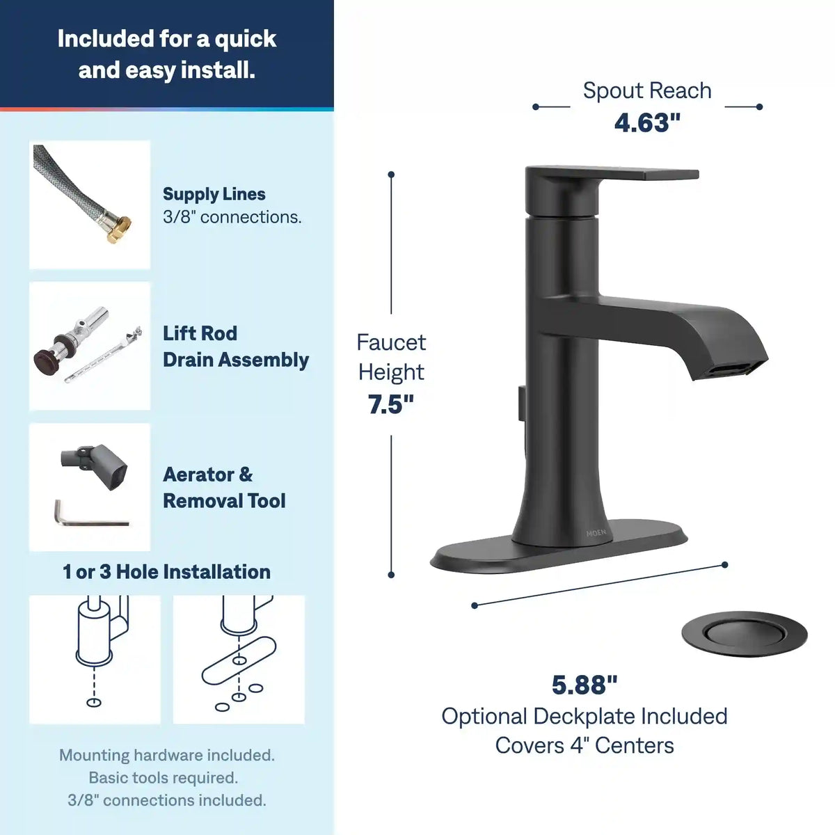 Genta LX One-Handle High Arc Bathroom Faucet