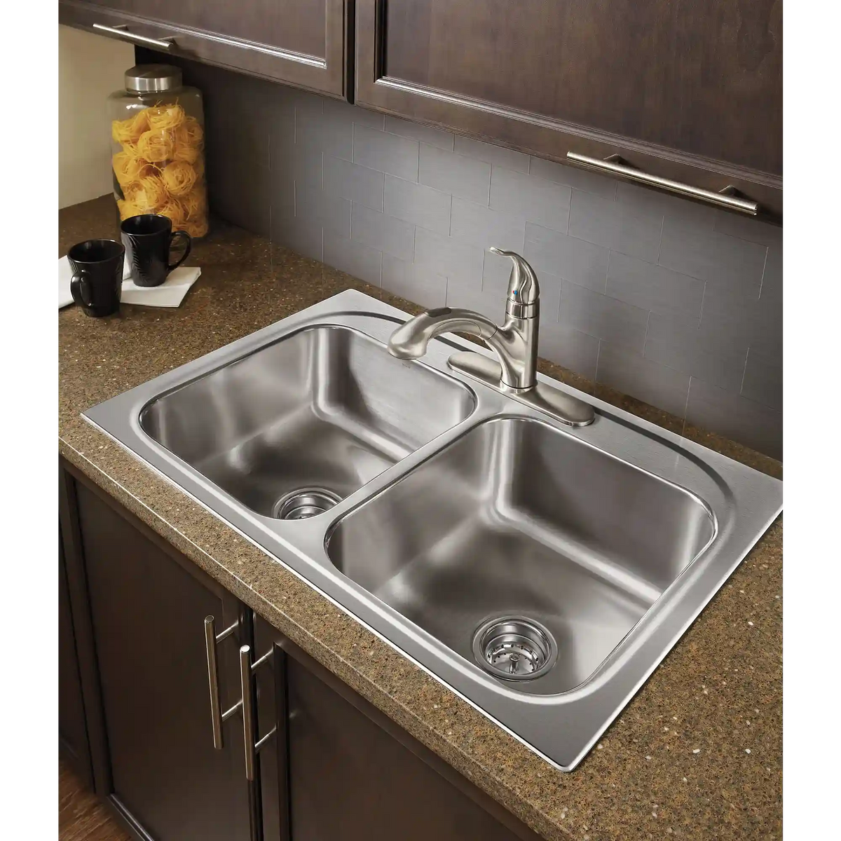 Integra One-Handle Low Arc Pullout Kitchen Faucet