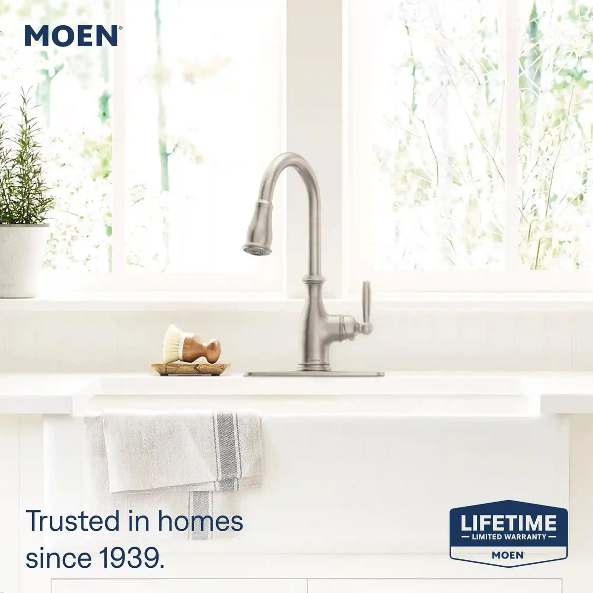 Brantford MotionSense Wave One-Handle High Arc Single Sensor Pulldown Kitchen Faucet