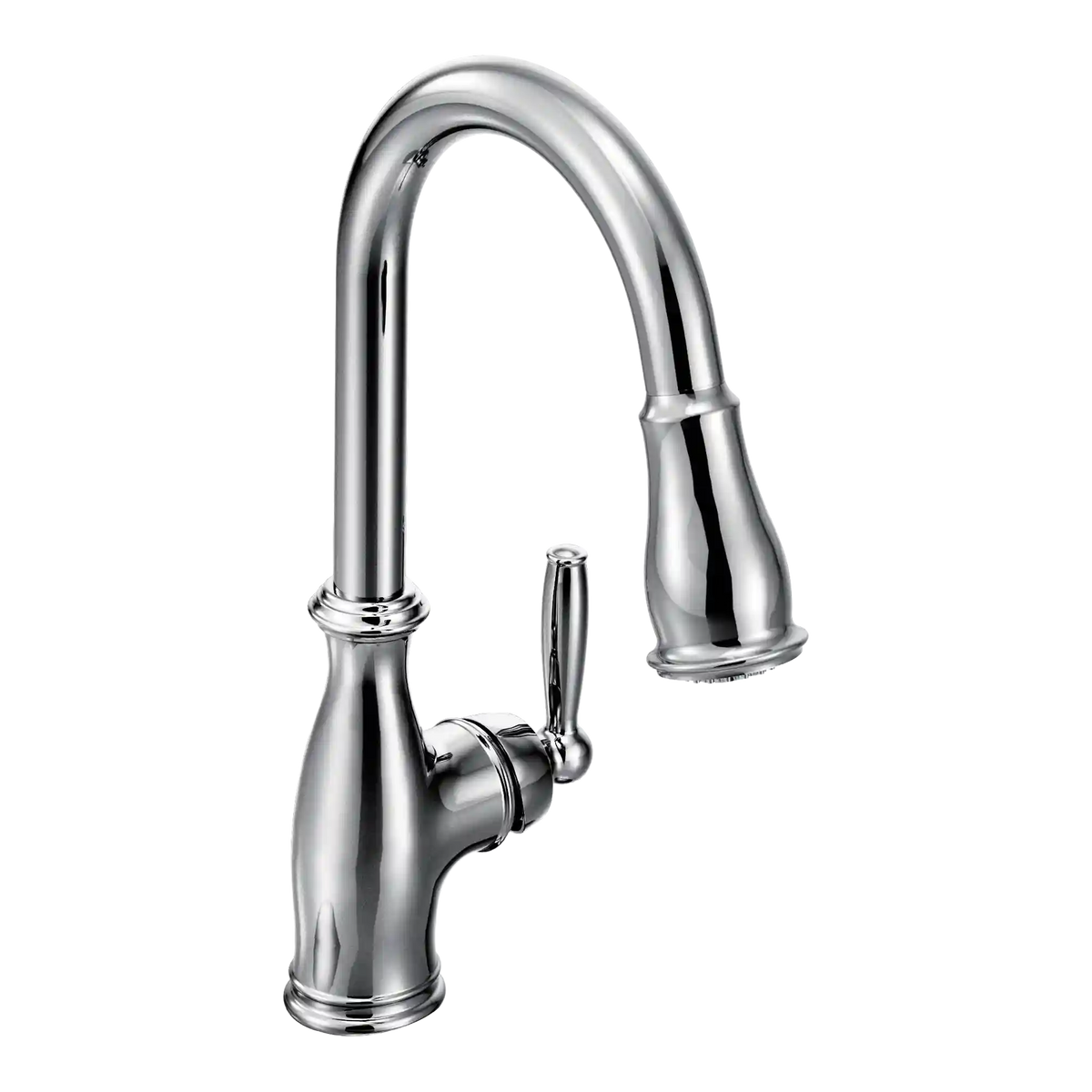 Brantford One-Handle High Arc Pulldown Kitchen Faucet
