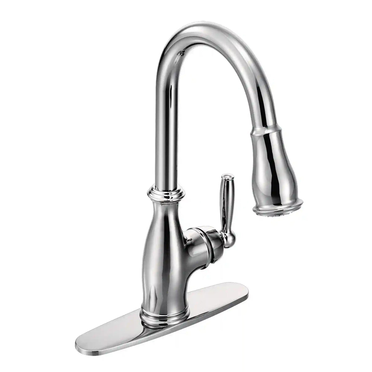 Brantford One-Handle High Arc Pulldown Kitchen Faucet