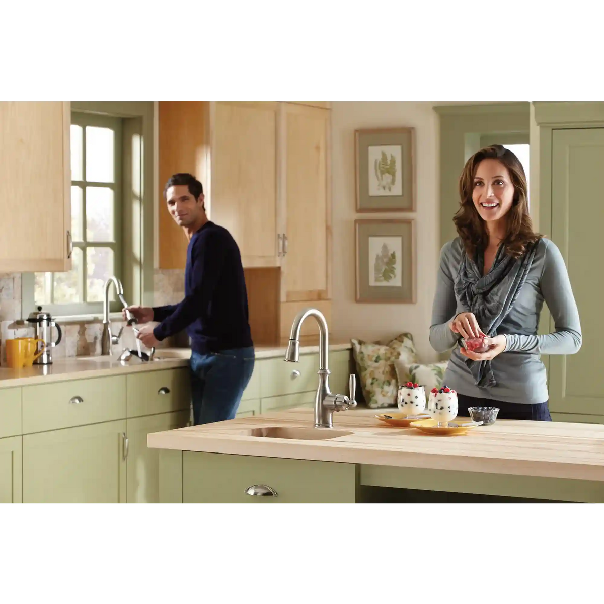 Brantford One-Handle High Arc Pulldown Single Mount Bar Faucet