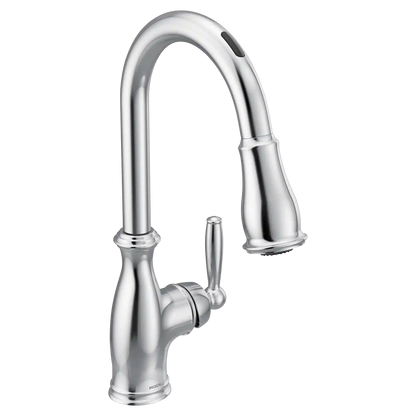Brantford Smart Faucet Voice Control One-Handle High Arc Pulldown Kitchen Faucet