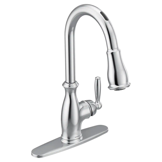 Brantford Smart Faucet Voice Control One-Handle High Arc Pulldown Kitchen Faucet