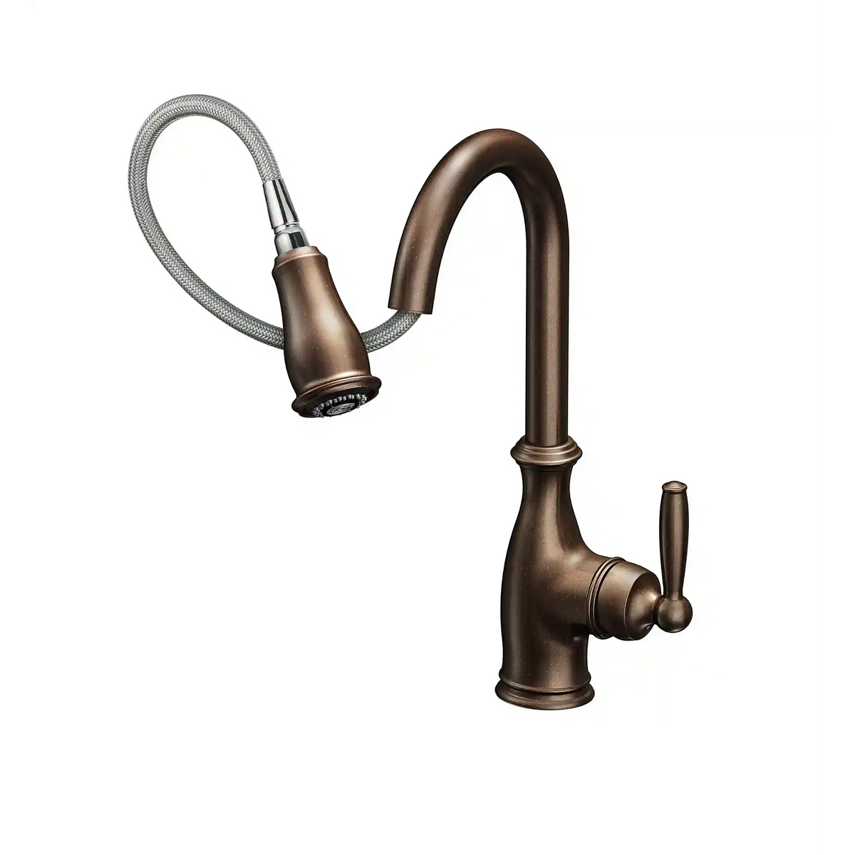 Brantford One-Handle High Arc Pulldown Kitchen Faucet