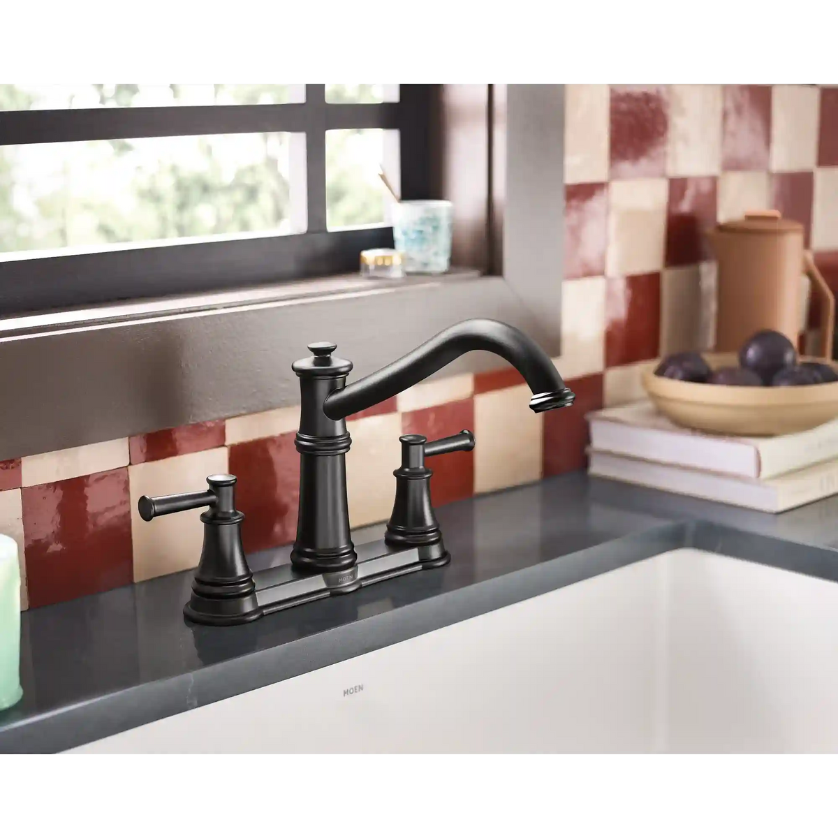 Belfield Two-Handle High Arc Kitchen Faucet