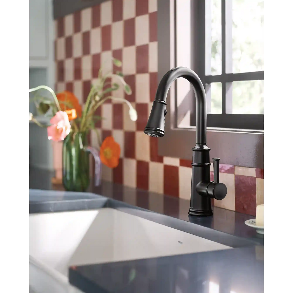 Belfield Smart Faucet Voice Control One-Handle High Arc Pulldown Kitchen Faucet