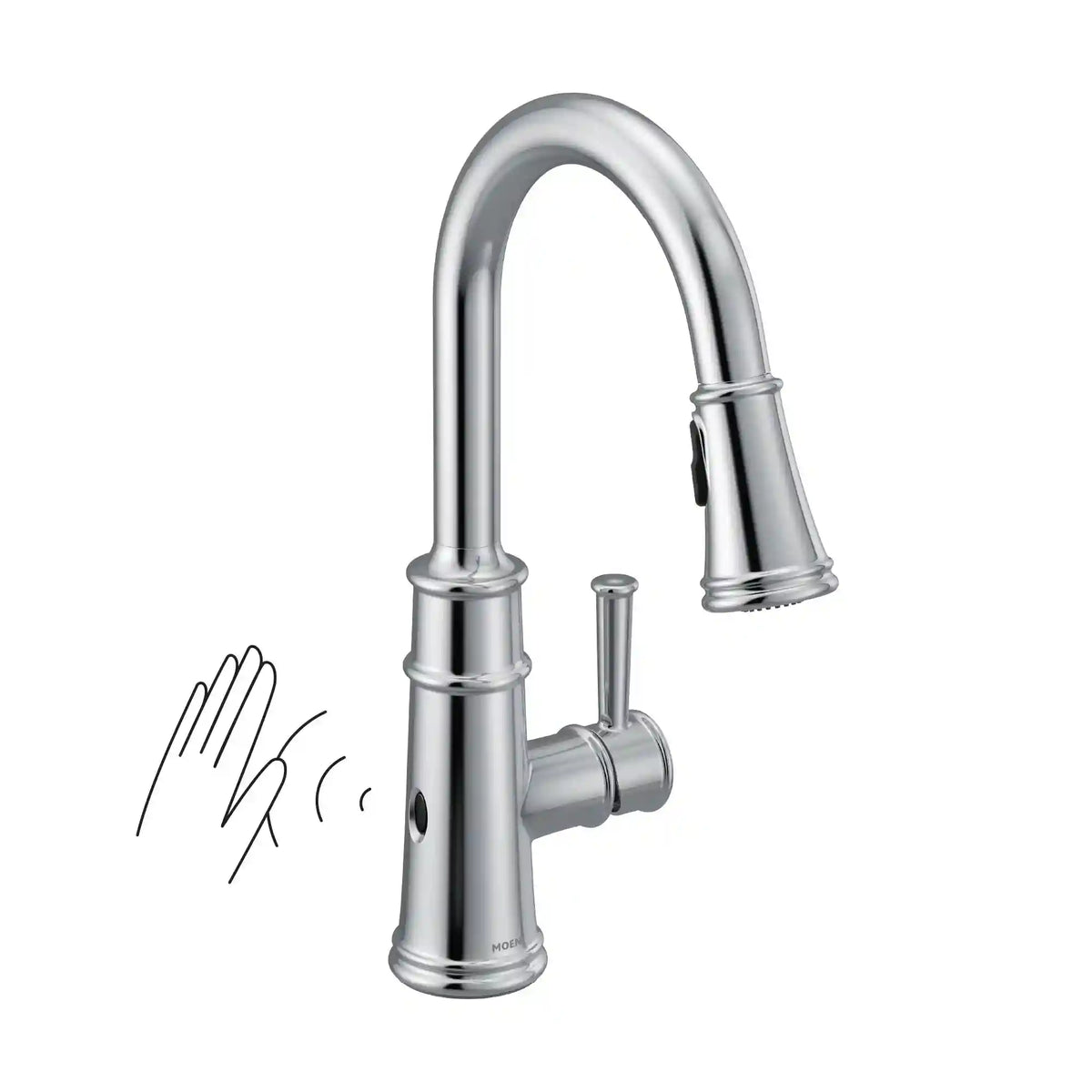 Belfield MotionSense Wave One-Handle High Arc Single Sensor Pulldown Kitchen Faucet
