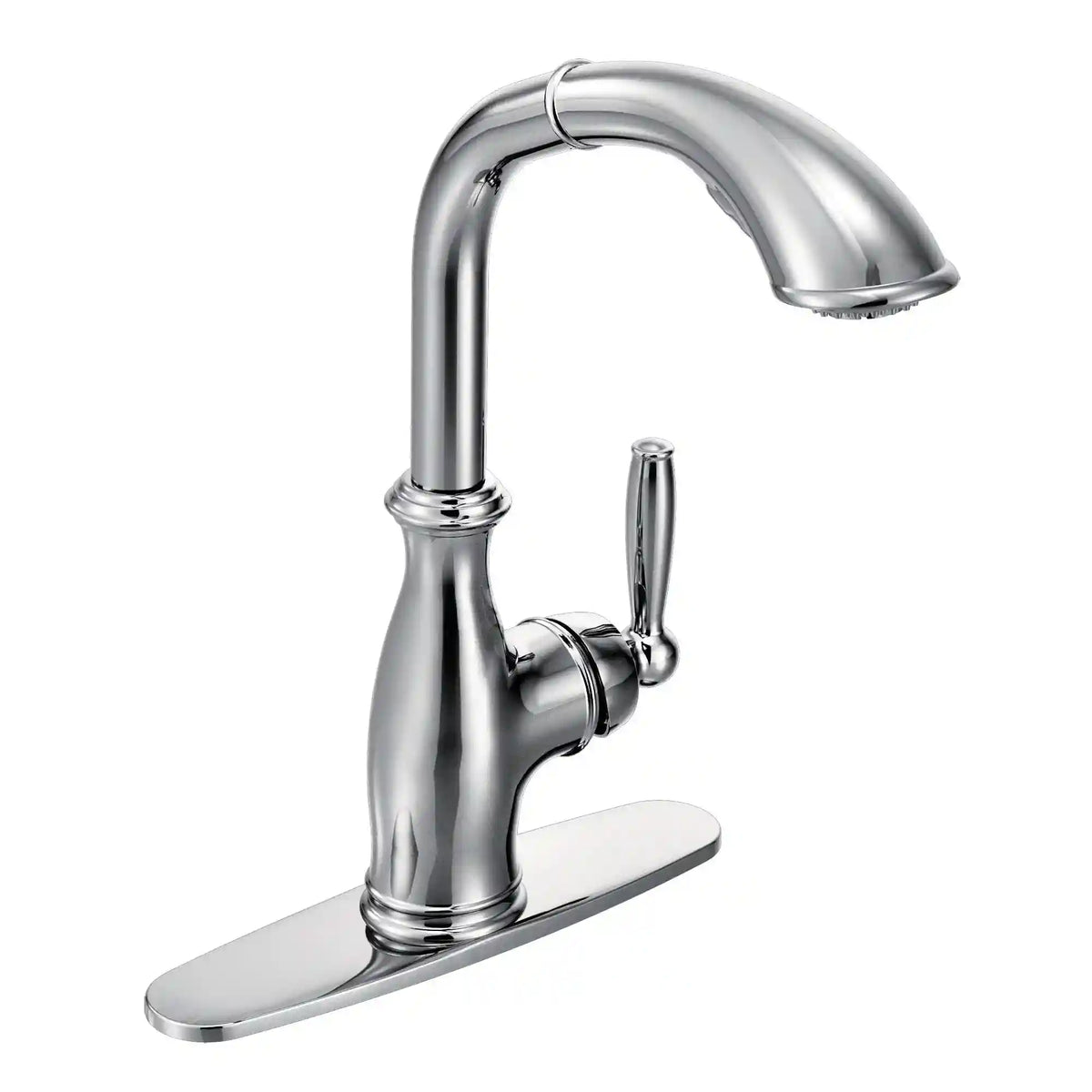 Brantford One-Handle High Arc Pullout Kitchen Faucet
