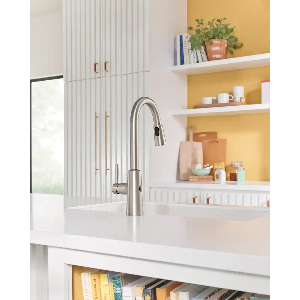 Riley MotionSense Wave One-Handle High Arc Pulldown Kitchen Faucet