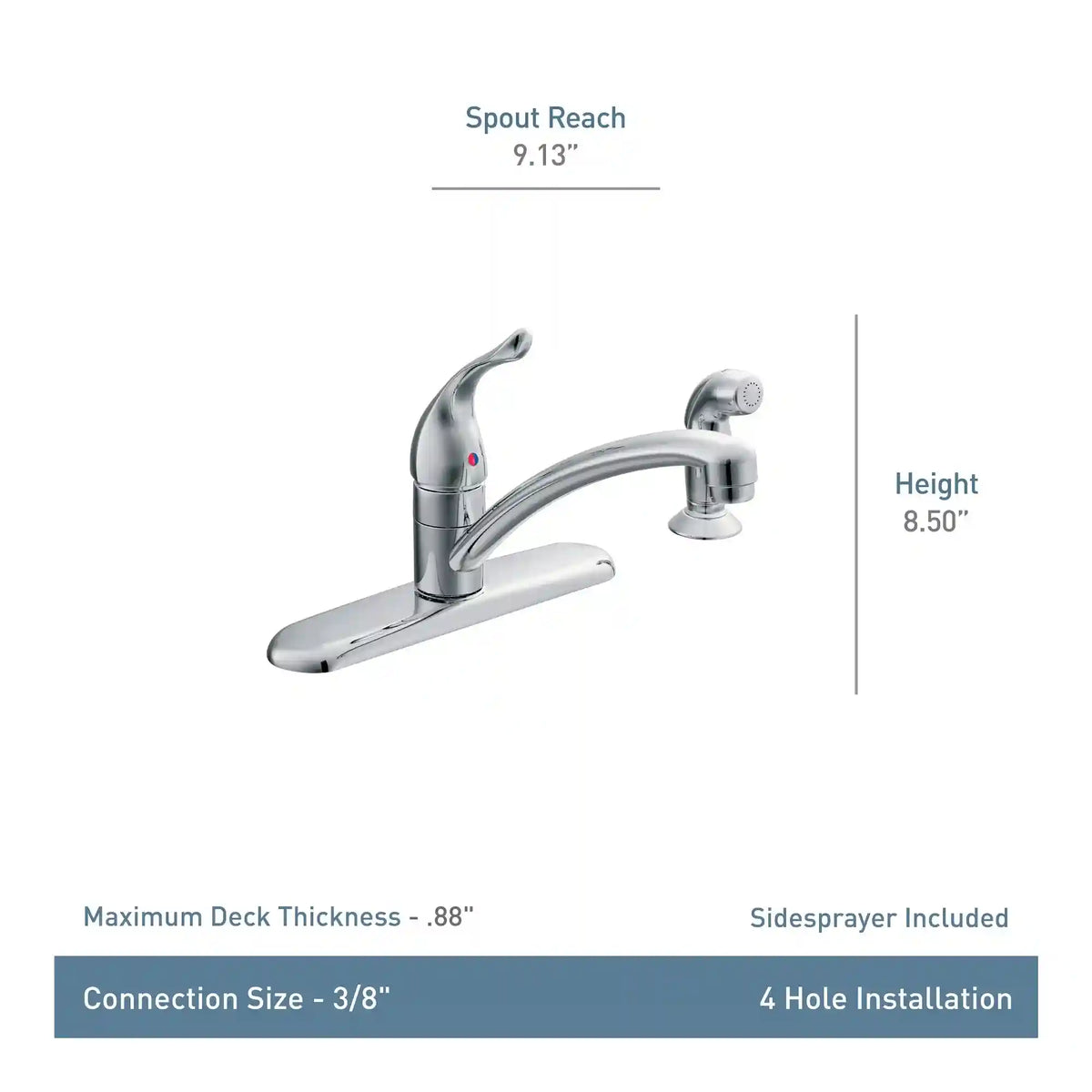 Chateau One-Handle Low Arc Kitchen Faucet