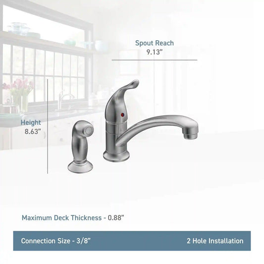 Chateau One-Handle Low Arc Kitchen Faucet