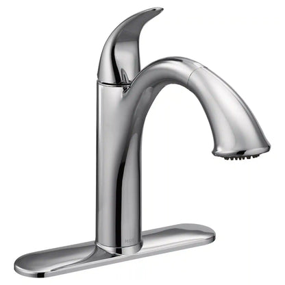 Camerist One-Handle Low Arc Pullout Kitchen Faucet