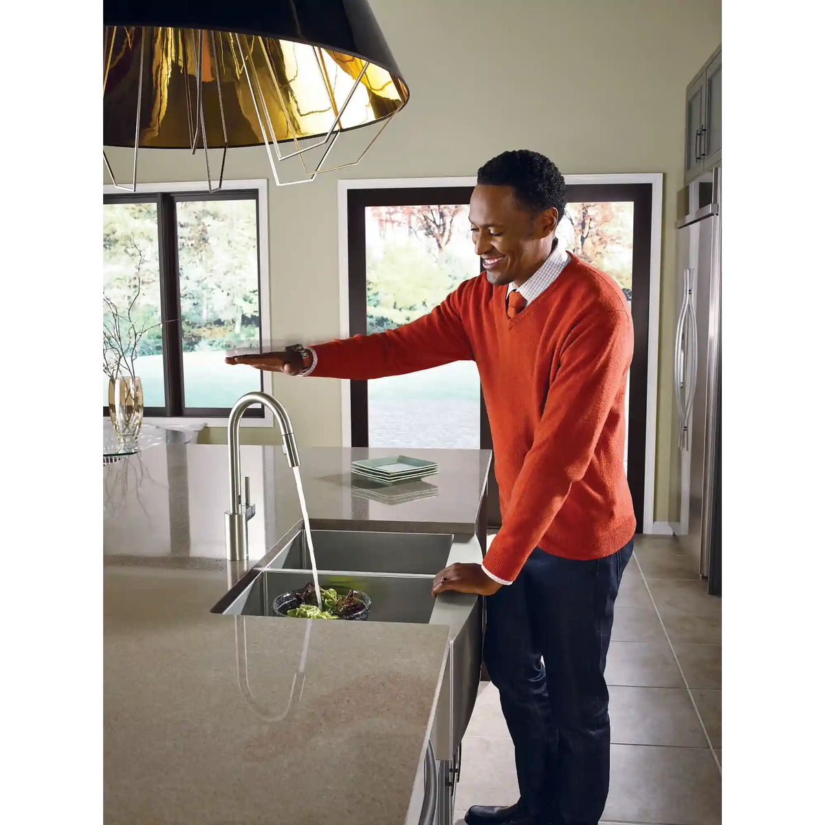 Align One-Handle High Arc MotionSense Dual Sensor Pulldown Kitchen Faucet