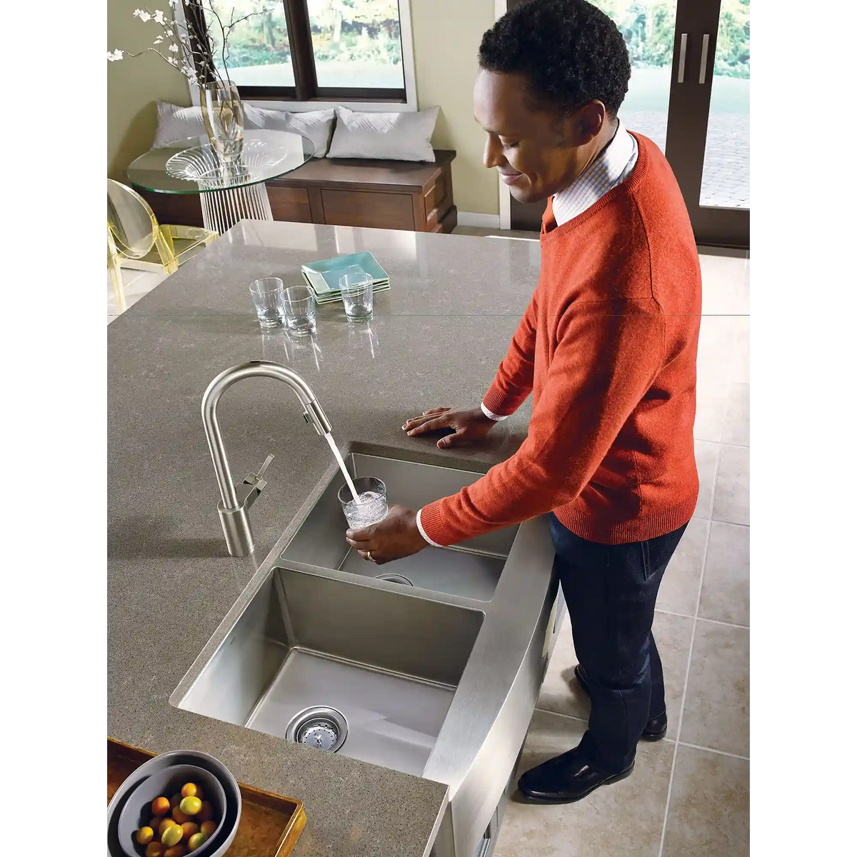 Align One-Handle High Arc MotionSense Dual Sensor Pulldown Kitchen Faucet