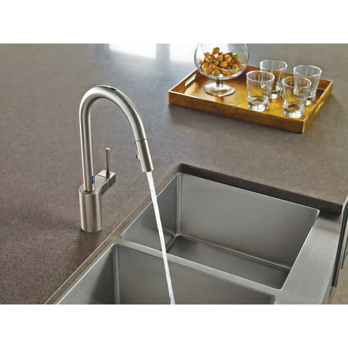 Align One-Handle High Arc MotionSense Dual Sensor Pulldown Kitchen Faucet