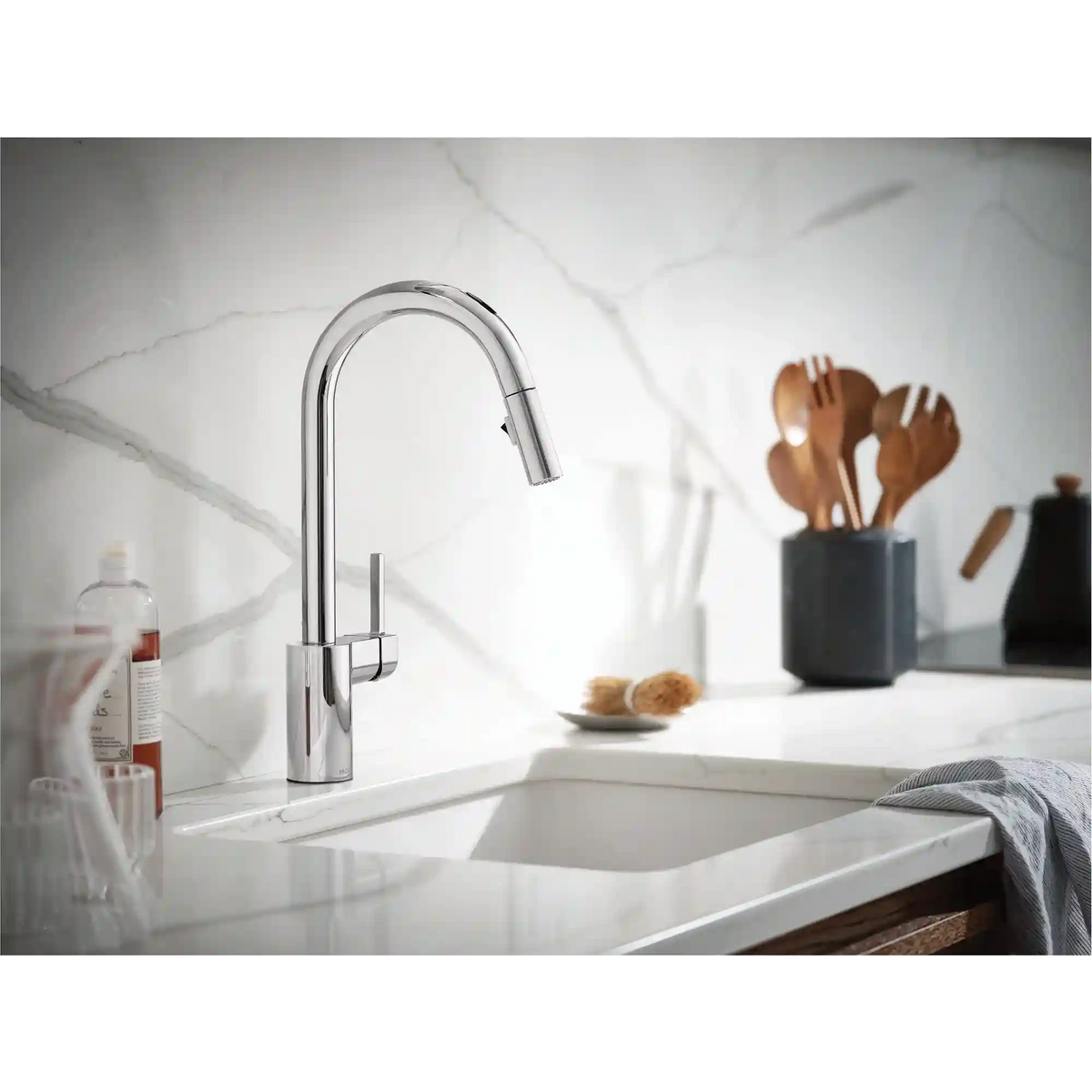 Align Smart Faucet Voice Control One-Handle High Arc Pulldown Kitchen Faucet