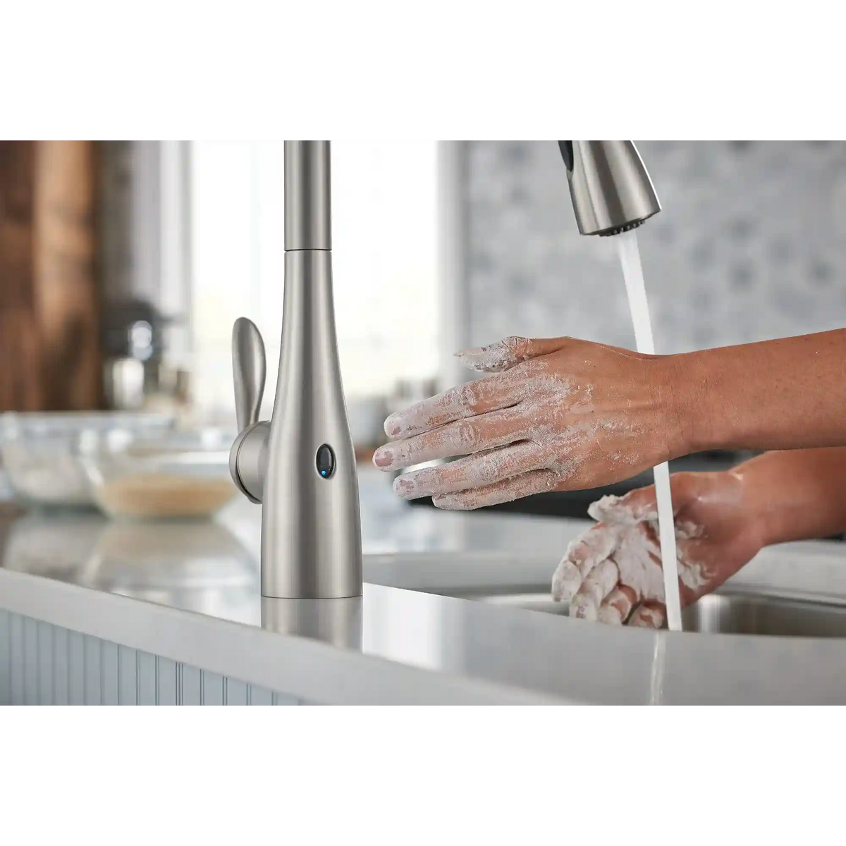 Arbor MotionSense Wave One-Handle High Arc Single Sensor Pulldown Kitchen Faucet