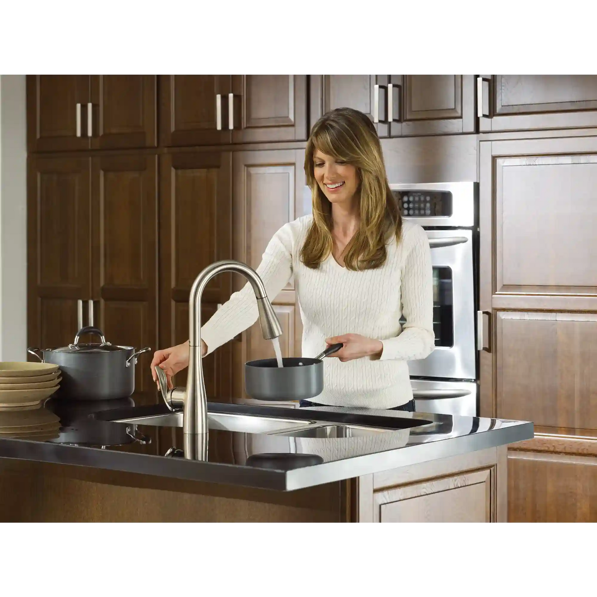 Arbor One-Handle High Arc Pulldown Kitchen Faucet