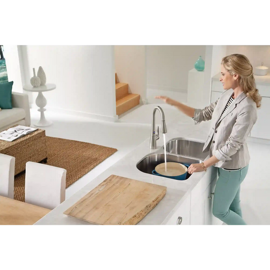 Arbor One-Handle High Arc MotionSense Dual Sensor Pulldown Kitchen Faucet