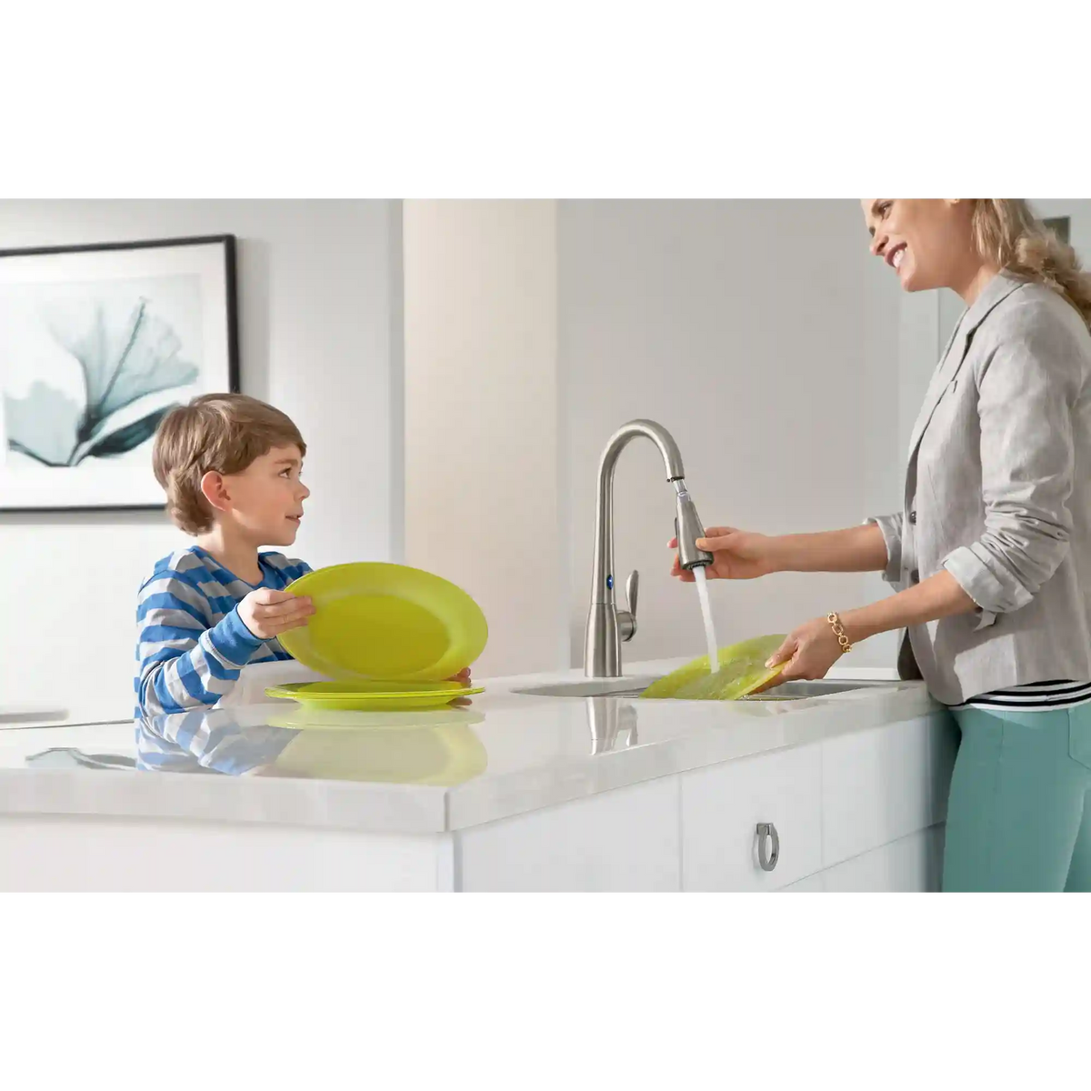 Arbor One-Handle High Arc MotionSense Dual Sensor Pulldown Kitchen Faucet