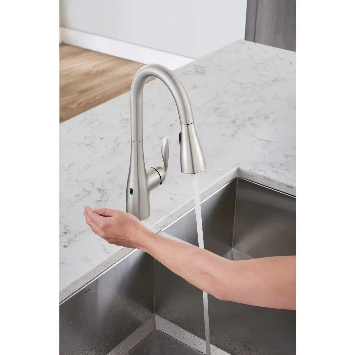 Arbor MotionSense Wave One-Handle High Arc Single Sensor Pulldown Kitchen Faucet