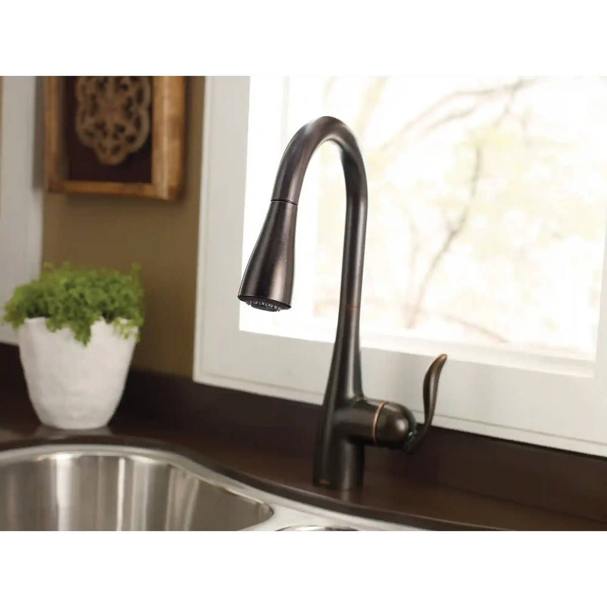 Arbor One-Handle High Arc Pulldown Kitchen Faucet