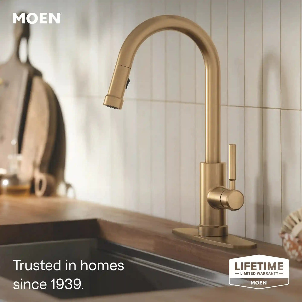 Kivo One-Handle High Arc Pulldown Kitchen Faucet