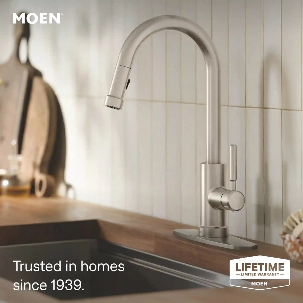 Kivo One-Handle High Arc Pulldown Kitchen Faucet