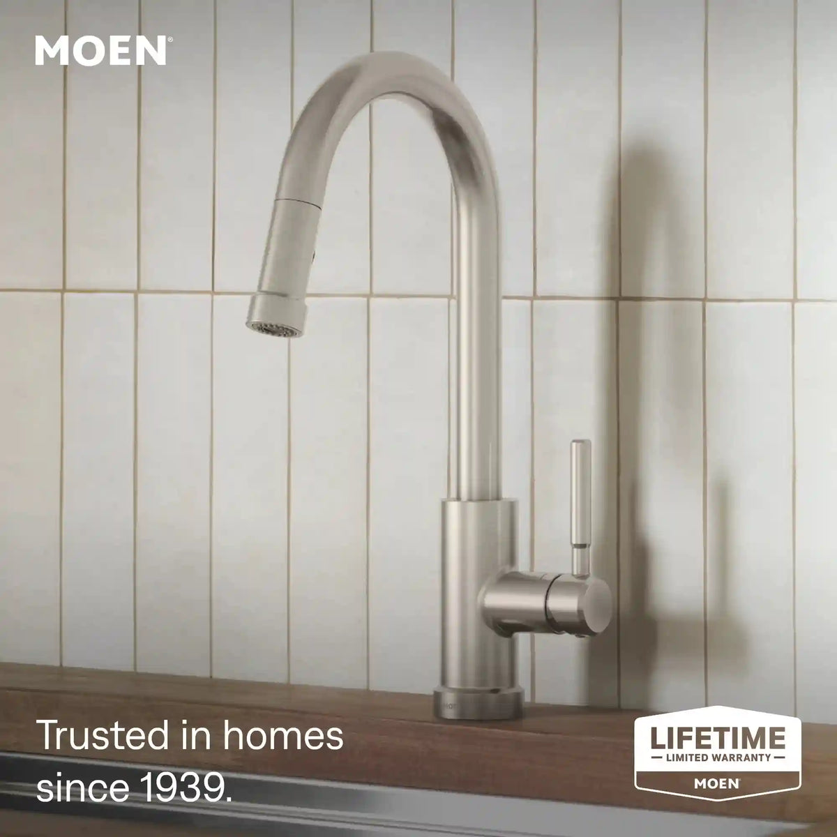 Kivo One-Handle High Arc Pulldown Kitchen Faucet